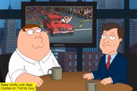 Family Guy wins Boston Marathon by killing runners