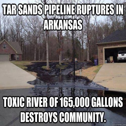 Tar Sands Pipeline Rupture Destroys Arkansas Neighborhood