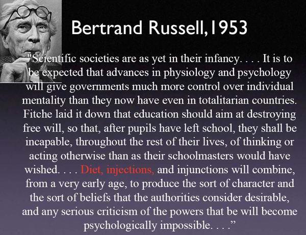 Bertrand Russell - Diet Injections Injunctions Will Make Rebellion Impossible