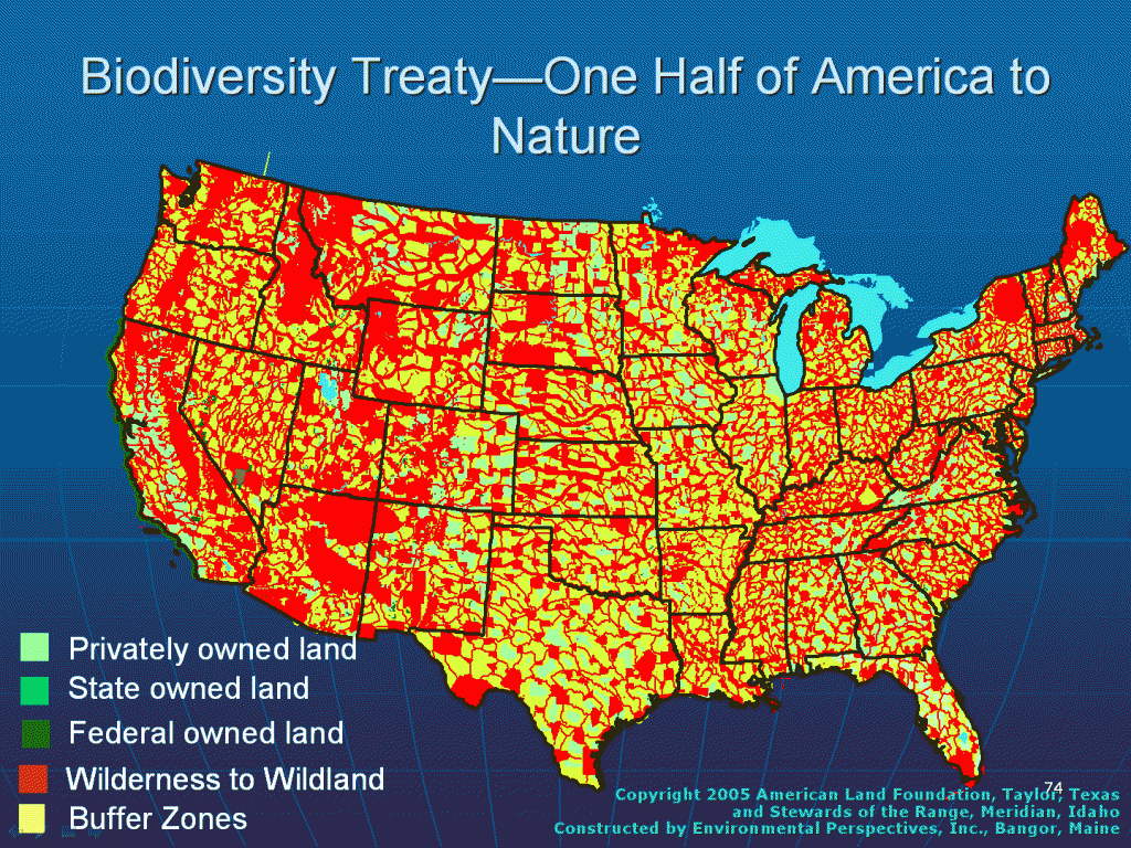 Biodiversity Map -- Half of USA to Nature