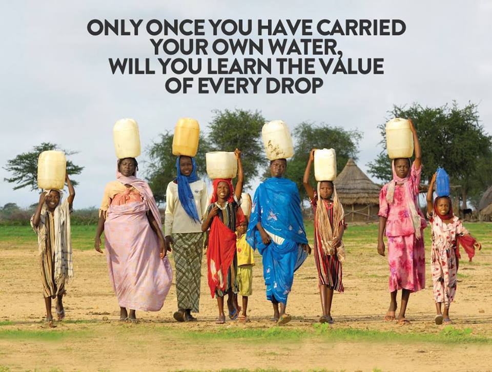 Only Carrying Your Own Water Will Teach You the Value of Every Drop