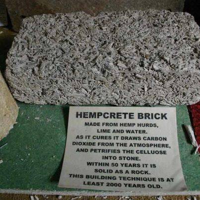 HempCrete Brick Hard as Stone - Lightweight - 2000 Years Old