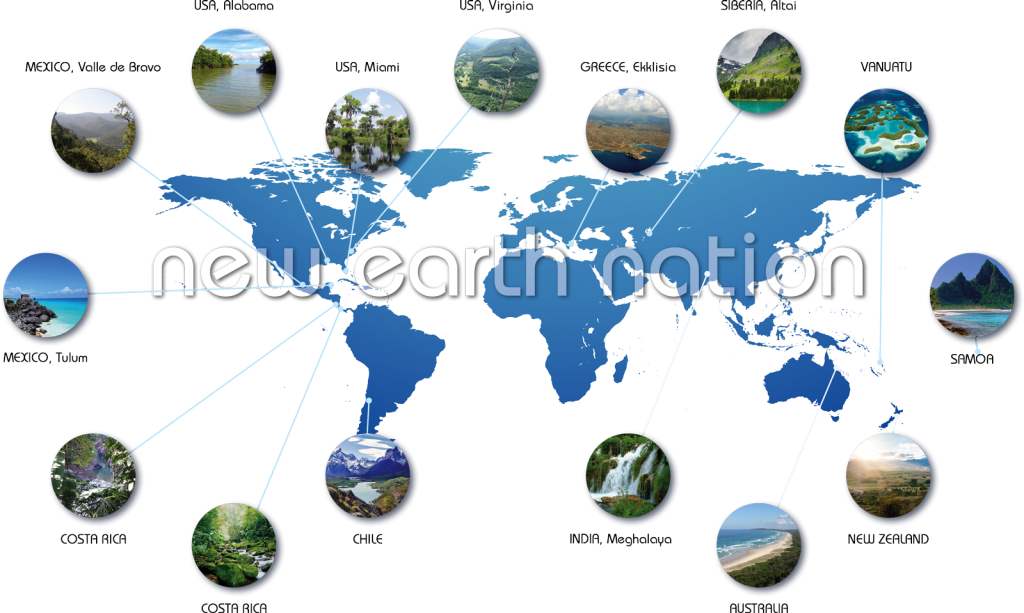 New Earth Nation - Map of Locations